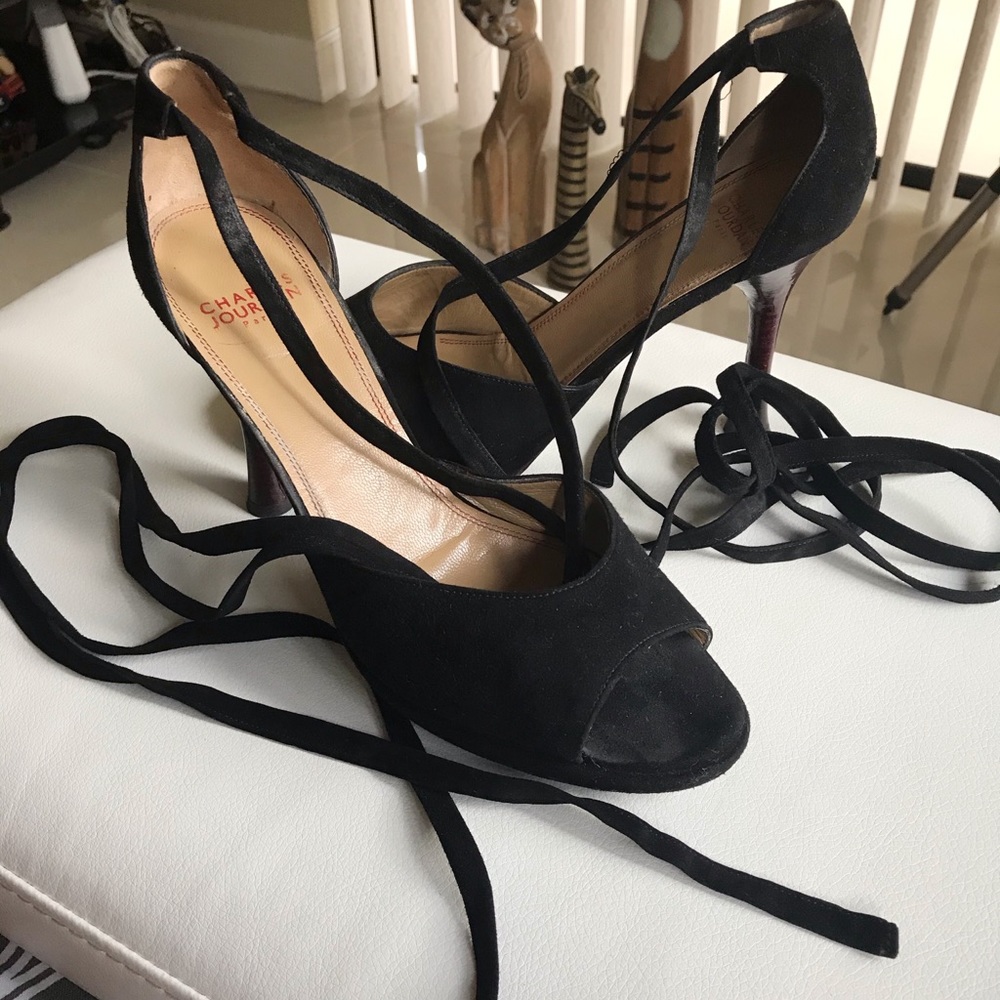 Charles Jourdan Paris Black Heels